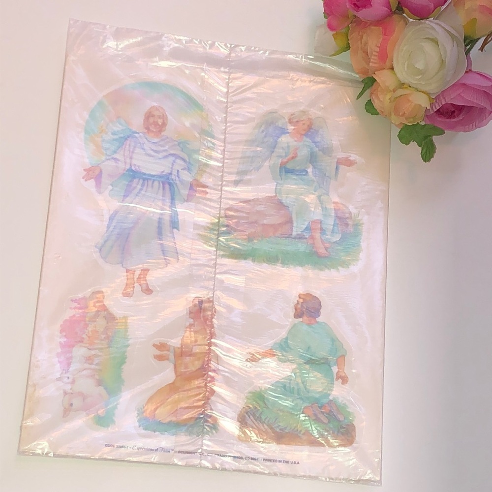 Window clings Easter Story Window Clings Vintage Current Resurrection Story
